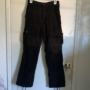 Black cargo pants